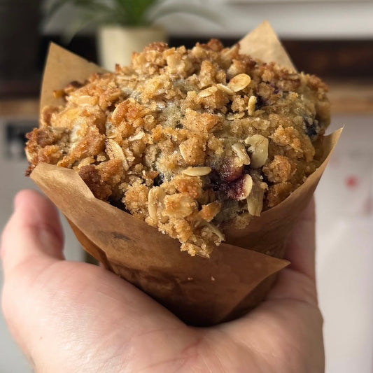 Wild Berry Muffin with Oat Crumble