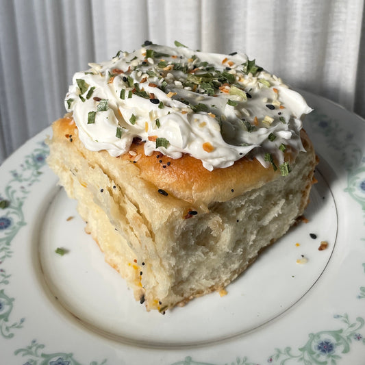 Double Baked Buttered Bagel Buns