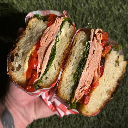 Ham and Roasted Red Pepper Sandwich!