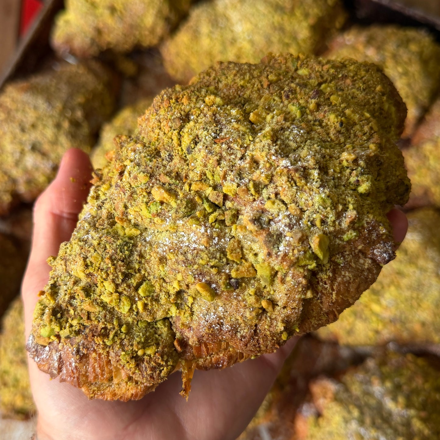 Double Baked Pistachio Croissant