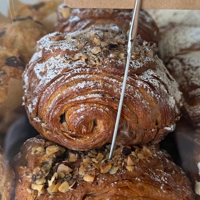 Double Baked Hazelnut Almond Pain Au Chocolat