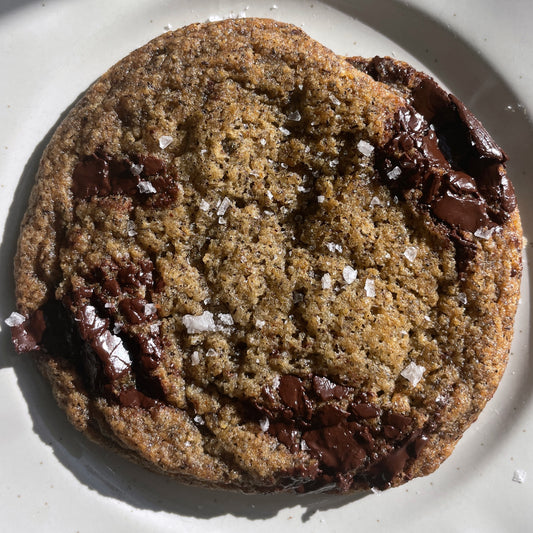 Salted Buckwheat Chocolate Chip Cookie